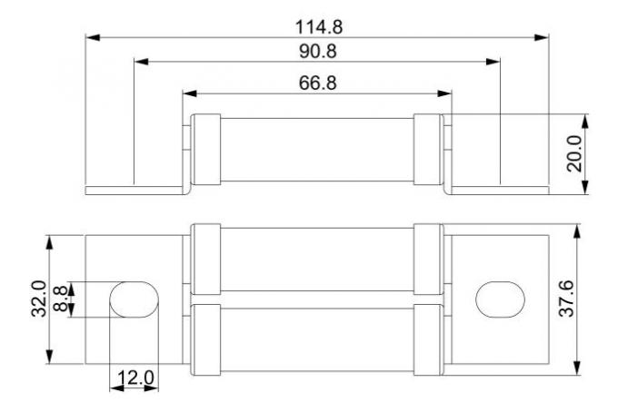 DC1000Vの陶磁器の速い打撃のヒューズBS88は高い破損容量のヒューズを中国製溶かす