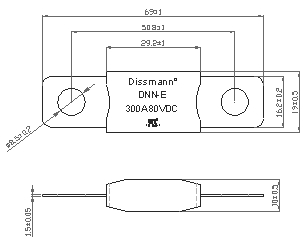 陶磁器のヒューズULはエネルギー蓄積 システム ヒューズのためのDC80Vの白いヒューズを中国製証明した