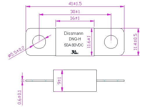 Littlefuseミディのヒューズの標準的な回路保護装置へのDissmann 32V DCのヒューズの同輩中国製