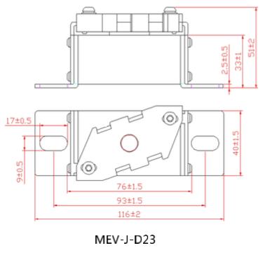 EVの充電器のためのDissmann MEV-J 1000VDCのヒューズの陶磁器の自動車ヒューズ中国製